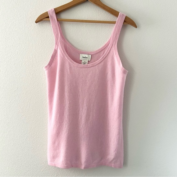 Neiman Marcus Tops - Neiman Marcus Pink 100% Cashmere Tank Top Luxury Layering Essential Size XL
